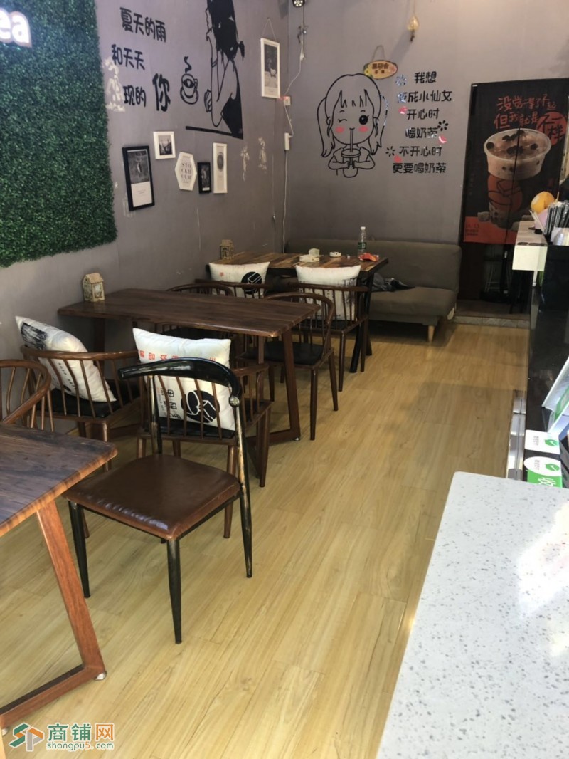 农院路临街品牌加盟奶茶店转让图2