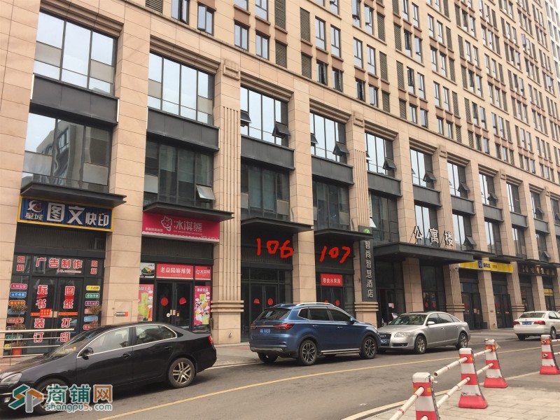 出租望城区普瑞大道城市时光商业广场1楼毛商铺106-107号图2