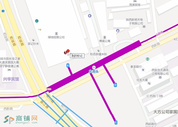 西安市曲江路临街旺铺80平低价图3