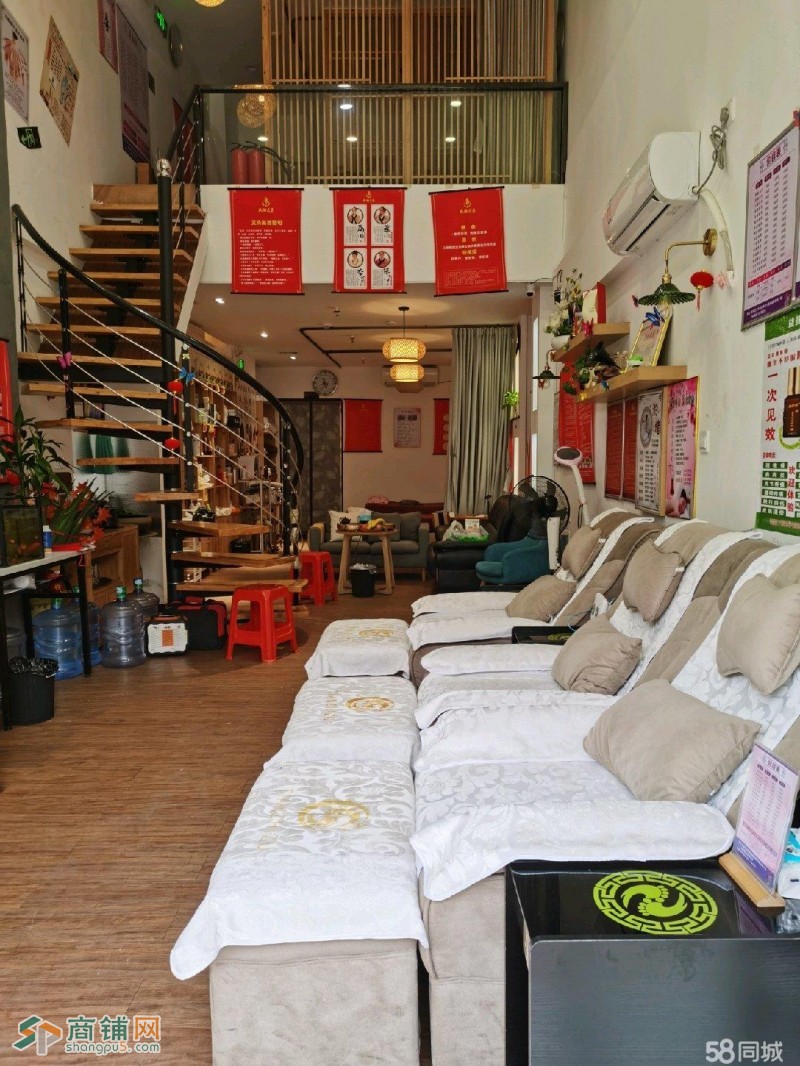 W精装格局方正步涌新村新城市广场临街足浴养生店图3