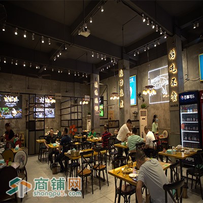 松岗美食街临街美食店铺出租图2